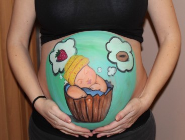 Belly Painting baby